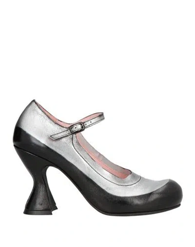 Ras Woman Pumps Silver Size 7 Leather
