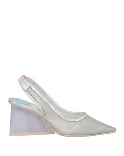 Ras Woman Pumps Silver Size 7 Textile Fibers