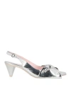 Ras Woman Pumps Silver Size 8 Leather In Silver