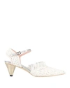 Ras Woman Pumps White Size 7 Natural Raffia In White