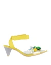 Ras Woman Pumps Yellow Size 8 Textile Fibers