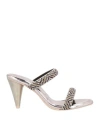 Ras Woman Sandals Beige Size 6 Textile Fibers In Beige