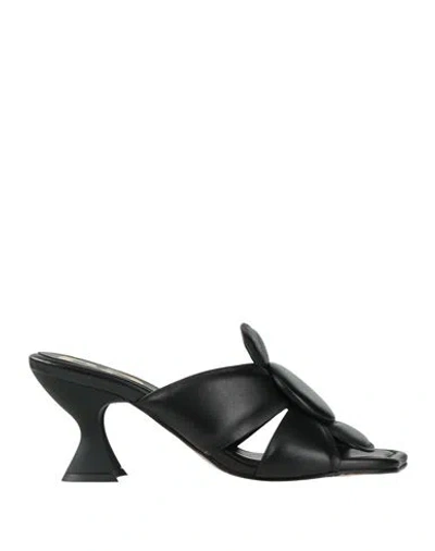 Ras Woman Sandals Black Size 8 Leather