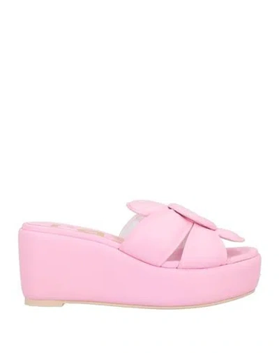 Ras Woman Sandals Pink Size 7 Leather