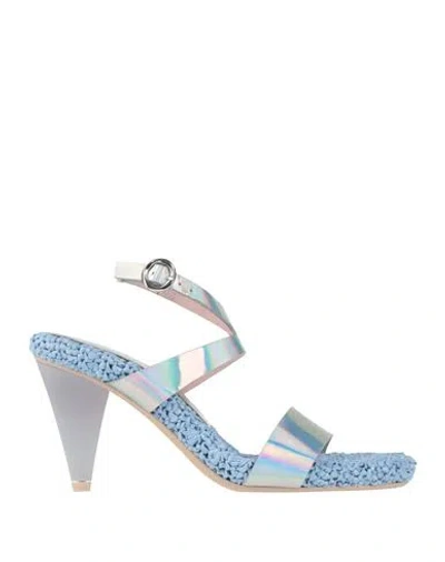 Ras Woman Sandals Silver Size 8 Leather