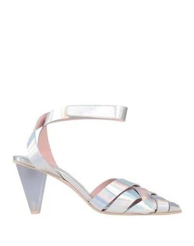 Ras Woman Sandals Silver Size 8 Leather