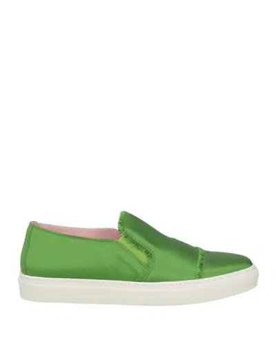 Ras Woman Sneakers Green Size 8 Textile Fibers