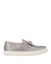 Ras Woman Sneakers Grey Size 8 Textile Fibers In Grey