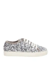 Ras Woman Sneakers Grey Size 8 Textile Fibers