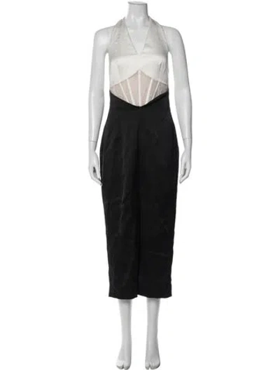 Pre-owned Rasario Lace Pattern Midi Length Dress In Multi