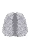 Rasario Ruffled Cape In Grey