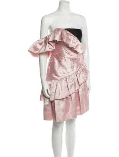 Pre-owned Rasario Silk Knee-length Dress