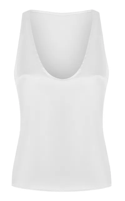 Rasario Silk Top In White