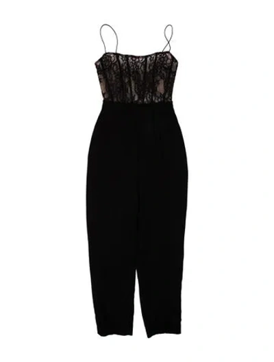 Pre-owned Rasario Square Neckline Jumpsuit In Black