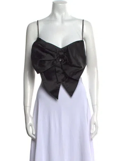 Pre-owned Rasario Square Neckline Sleeveless Crop Top In Multi