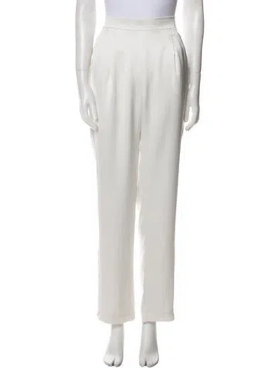 Pre-owned Rasario Straight Leg Pants In White