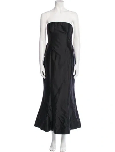 Pre-owned Rasario Strapless Midi Length Dress W/ Tags In Black