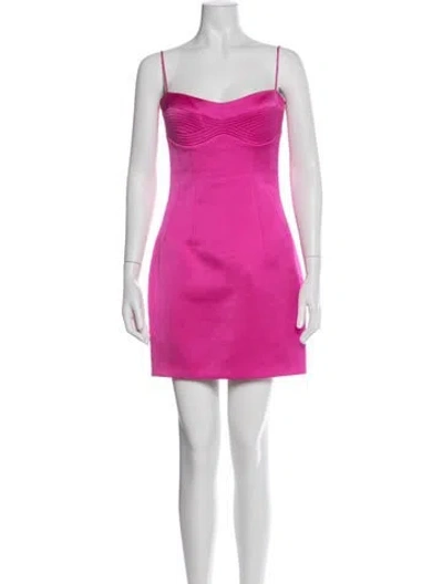 Pre-owned Rasario Strapless Mini Dress In Pink