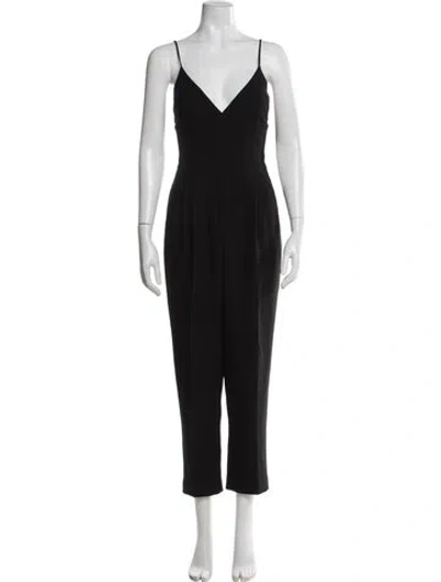 Pre-owned Rasario V-neck Jumpsuit In Black