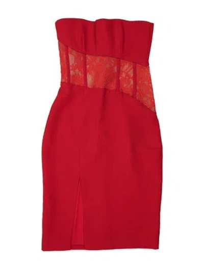 Pre-owned Rasario Wool Knee-length Dress In Red