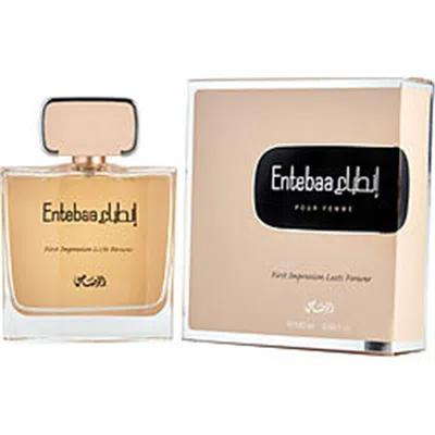 Rasasi 3.4 oz Entebaa Pour Femme Eau De Parfum Spray For Women In White