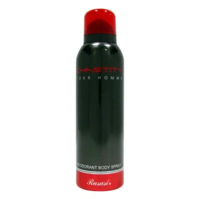Rasasi Men's Chastity Pour Homme Deodorant Spray 6.7 oz Fragrances 614514060049