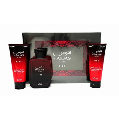 Rasasi Men's Hawas Fire Gift Set Fragrances 614514555446 In Multi
