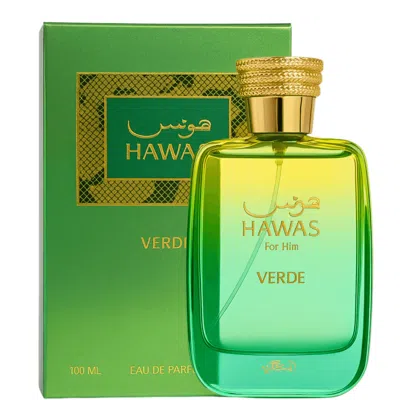Rasasi Men's Hawas Verde Edp Spray 3.38 oz Fragrances 614514464502 In Transparent