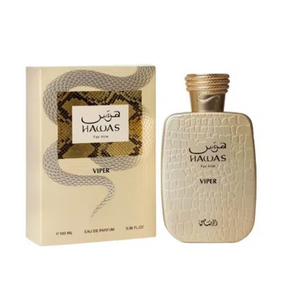 Rasasi Men's Hawas Viper Edp Spray 3.38 oz Fragrances 614514555132 In Gold