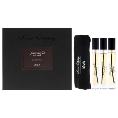 Rasasi Scent Odyssey - Junoon By  For Men - 3 Pc Mini Gift Set 0.25oz Satin Edp Spray, 0.25oz Velvet  In Multi