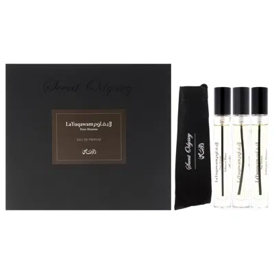 Rasasi Scent Odyssey - La Yuqawam By  For Men - 3 Pc Mini Gift Set 0.25oz Layuqawam Pour Homme Edp Sp In Multi