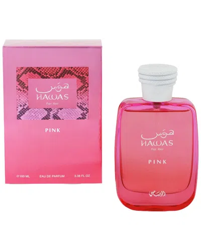 Rasasi Women's 3.38oz Hawas Pink Edp Spray In Transparent