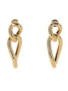 Rasna Knotted Drop Earrings In Gold