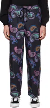 Rassvet Black Graphic Print Trousers In Pacc11p005