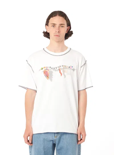 Rassvet Logo-print Cotton T-shirt In 白色