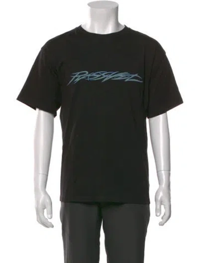 Pre-owned Rassvet Graphic Print Crew Neck T-shirt In Black