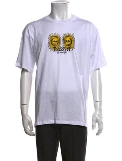 Pre-owned Rassvet Graphic Print Crew Neck T-shirt In Multicolor