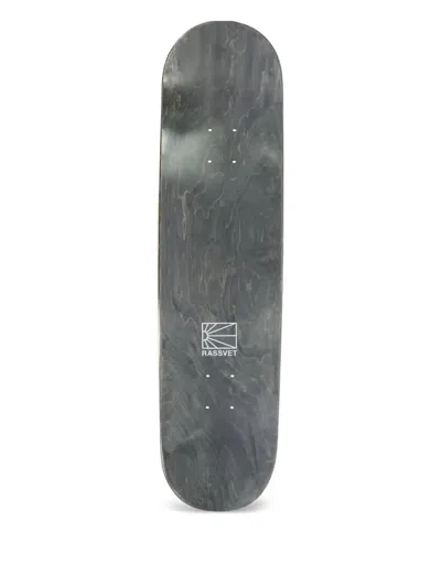 Rassvet Graphic-print Skateboard In Gray