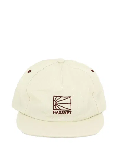 Rassvet Logo-embroidered Cotton Cap In Neutral