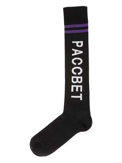 Rassvet Logo-jacquard Socks In Black