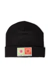 Rassvet Logo Patch Beanie Hat In Black