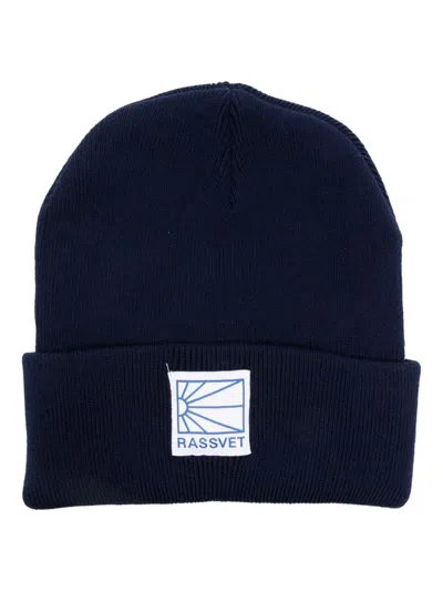 Rassvet Logo-patch Beanie In Navy