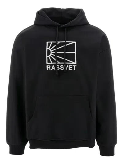 RASSVET LOGO-PRINT HOODIE