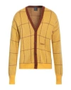 Rassvet Man Cardigan Yellow Size M Acrylic, Mohair Wool, Polyamide, Wool