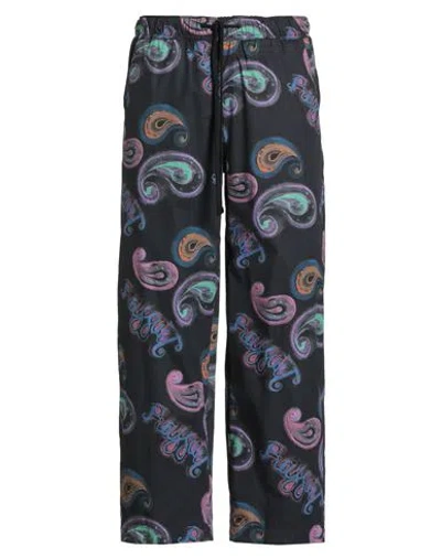 Rassvet Man Pants Black Size L Cotton In Blue