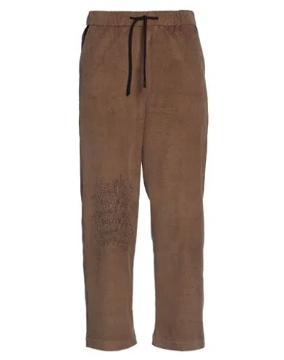 Rassvet Man Pants Brown Size L Cotton