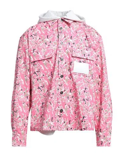 Rassvet Man Shirt Fuchsia Size Xs Cotton In Pink