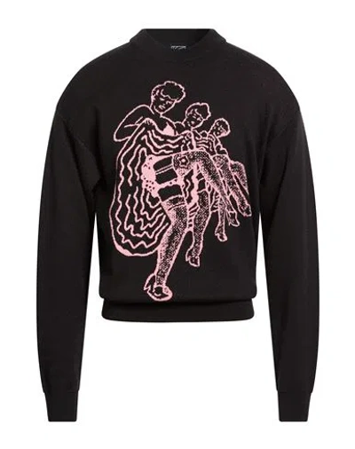 Rassvet Man Sweater Black Size Xl Wool, Acrylic