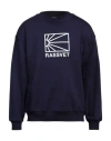 Rassvet Man Sweatshirt Navy Size M Cotton In Navy Blue