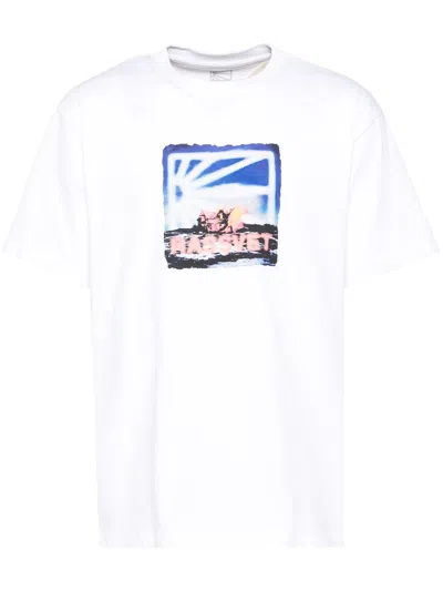 Rassvet Men On Fire Tee Shirt In White